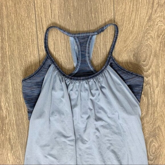 Lululemon No Limits Tank Top Lullaby Wee Are From Space Cadet Blue Size 4 - Picture 5 of 14